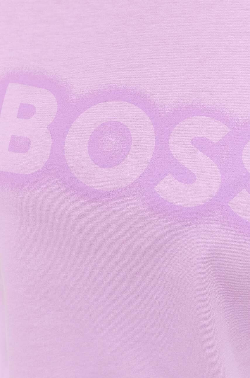 Boss Orange tricou din bumbac culoarea roz - Pled.ro