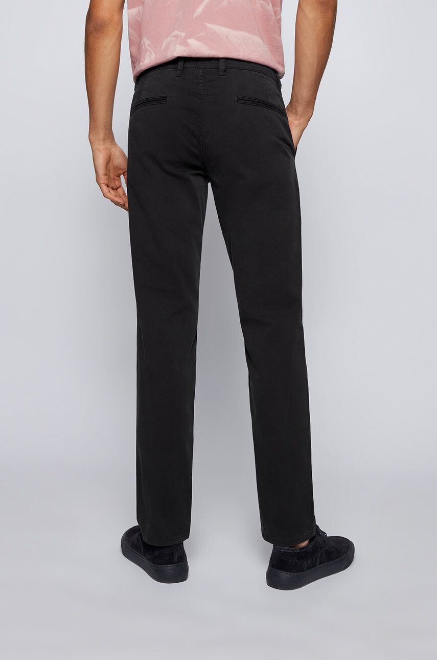 Boss Orange Boss Pantaloni bărbați culoarea negru cu fason chinos - Pled.ro