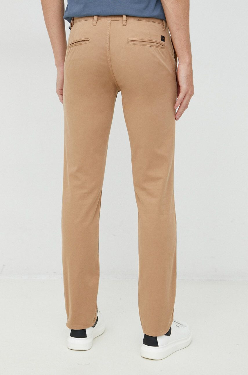 Boss Orange BOSS pantaloni Boss Casual barbati culoarea bej cu fason chinos - Pled.ro