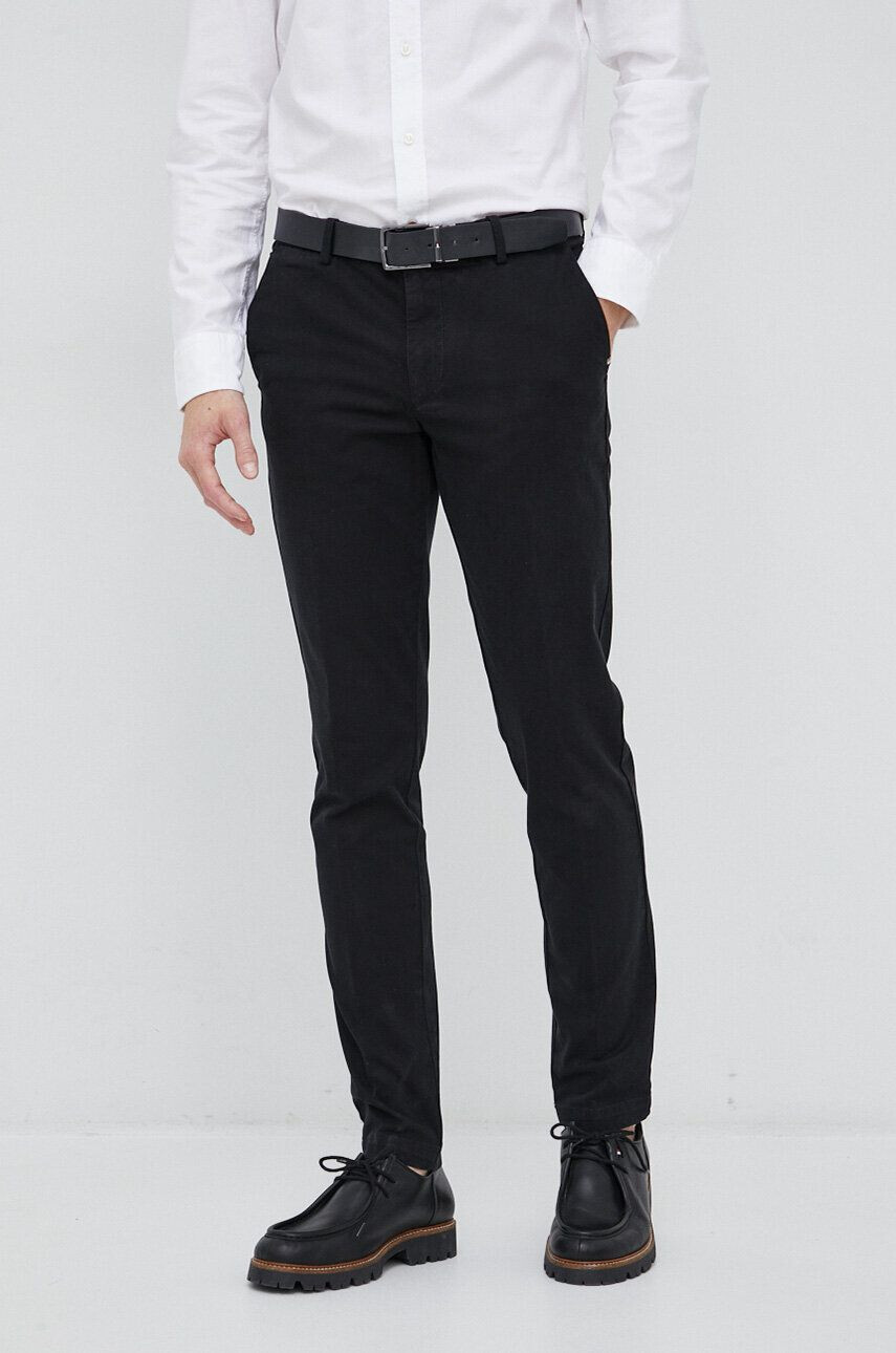 Boss pantaloni barbati culoarea negru mulata - Pled.ro