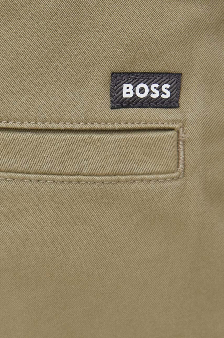 Boss pantaloni femei culoarea negru drept high waist - Pled.ro