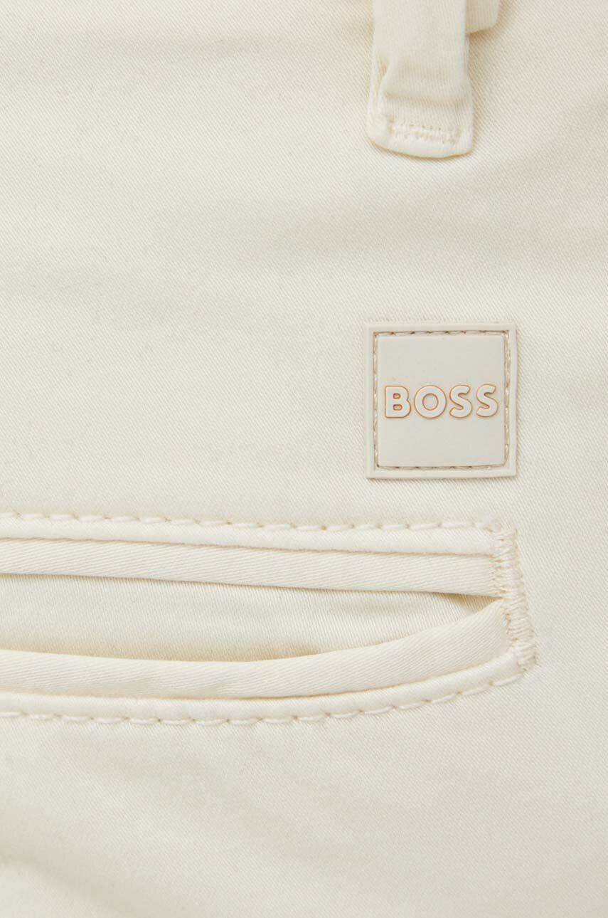 Boss Orange BOSS pantaloni BOSS CASUAL barbati culoarea bej cu fason chinos - Pled.ro