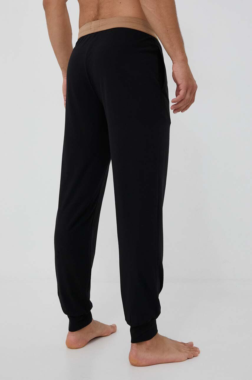 Boss pantaloni de lounge culoarea negru cu imprimeu - Pled.ro