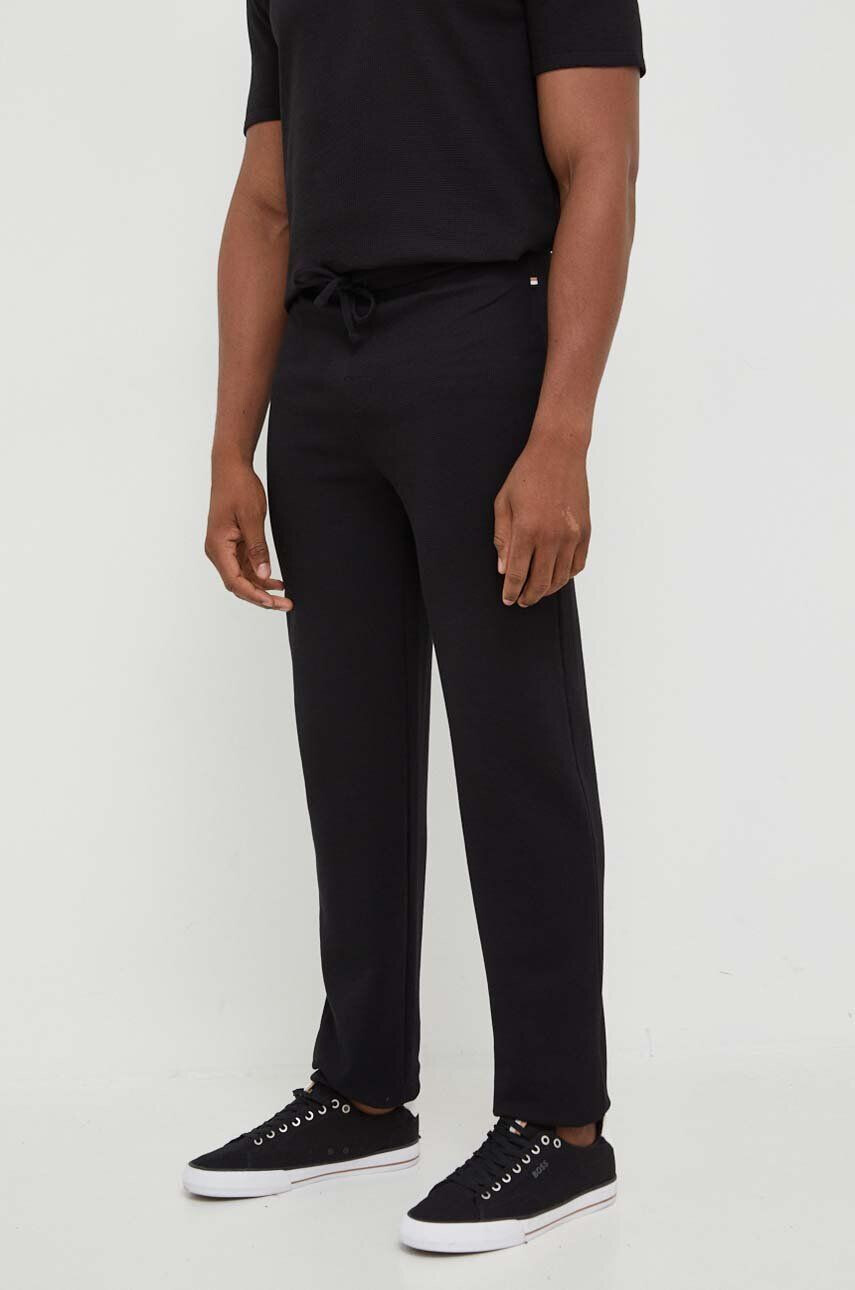 Boss pantaloni de lounge culoarea negru neted - Pled.ro