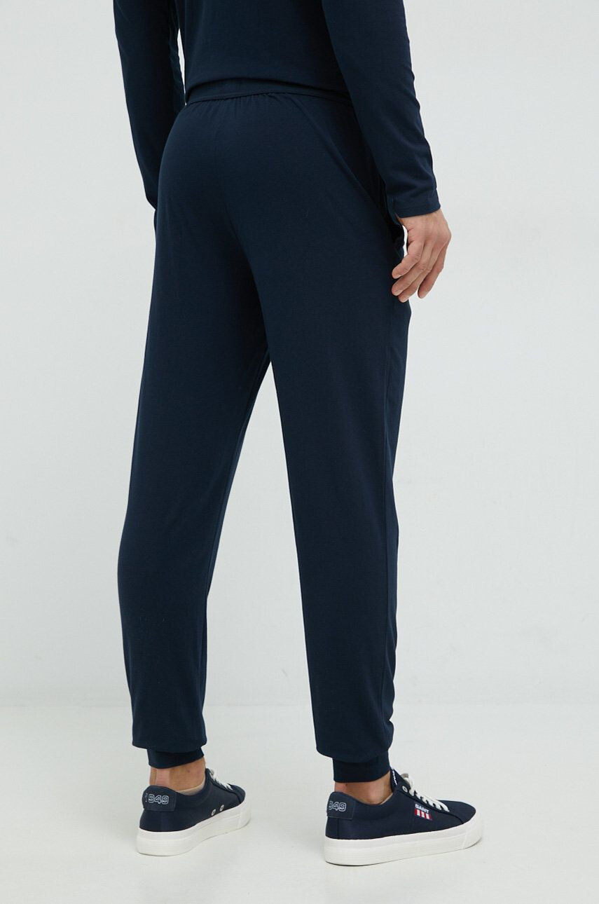 Boss pantaloni de lounge barbati culoarea albastru marin cu imprimeu - Pled.ro