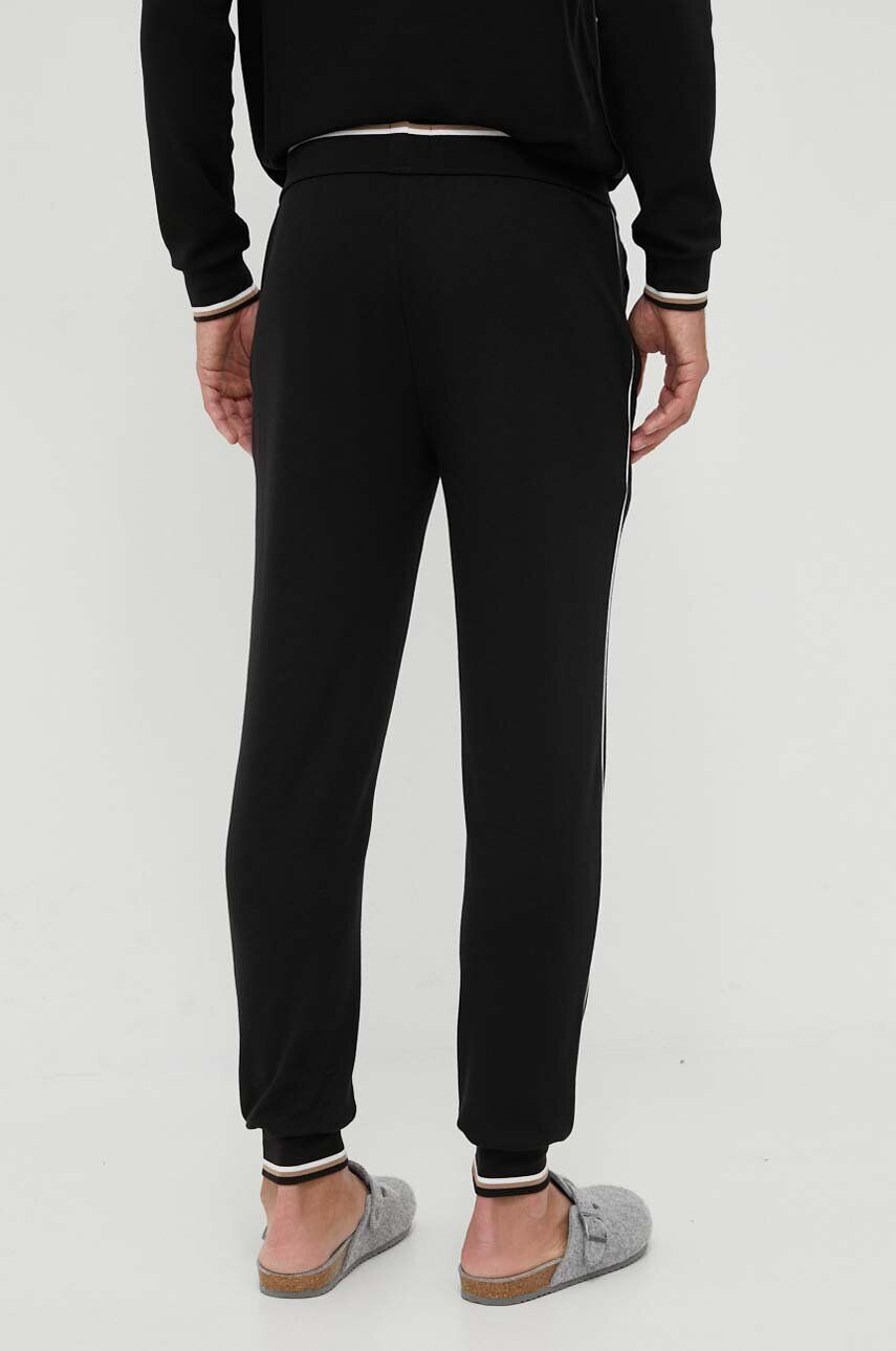 Boss pantaloni de lounge culoarea bej cu imprimeu - Pled.ro