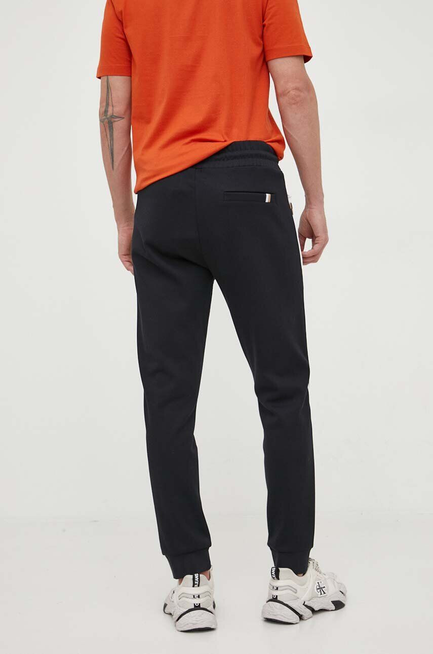 Boss pantaloni de trening culoarea albastru marin cu imprimeu - Pled.ro