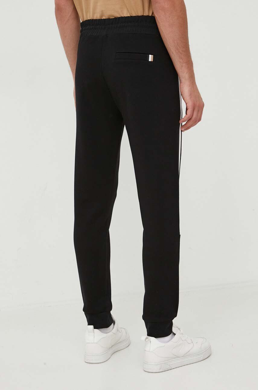 Boss pantaloni de trening culoarea negru cu imprimeu - Pled.ro