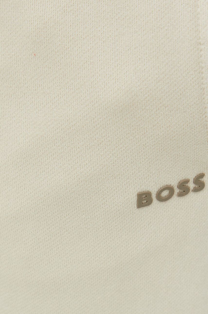 Boss Orange BOSS pantaloni de trening din bumbac BOSS CASUAL barbati culoarea gri neted - Pled.ro