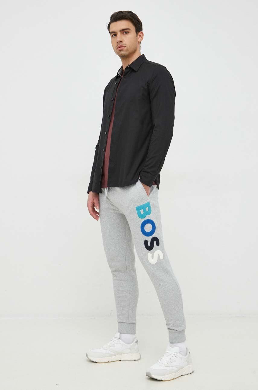 Boss pantaloni de trening din bumbac CASUAL - Pled.ro