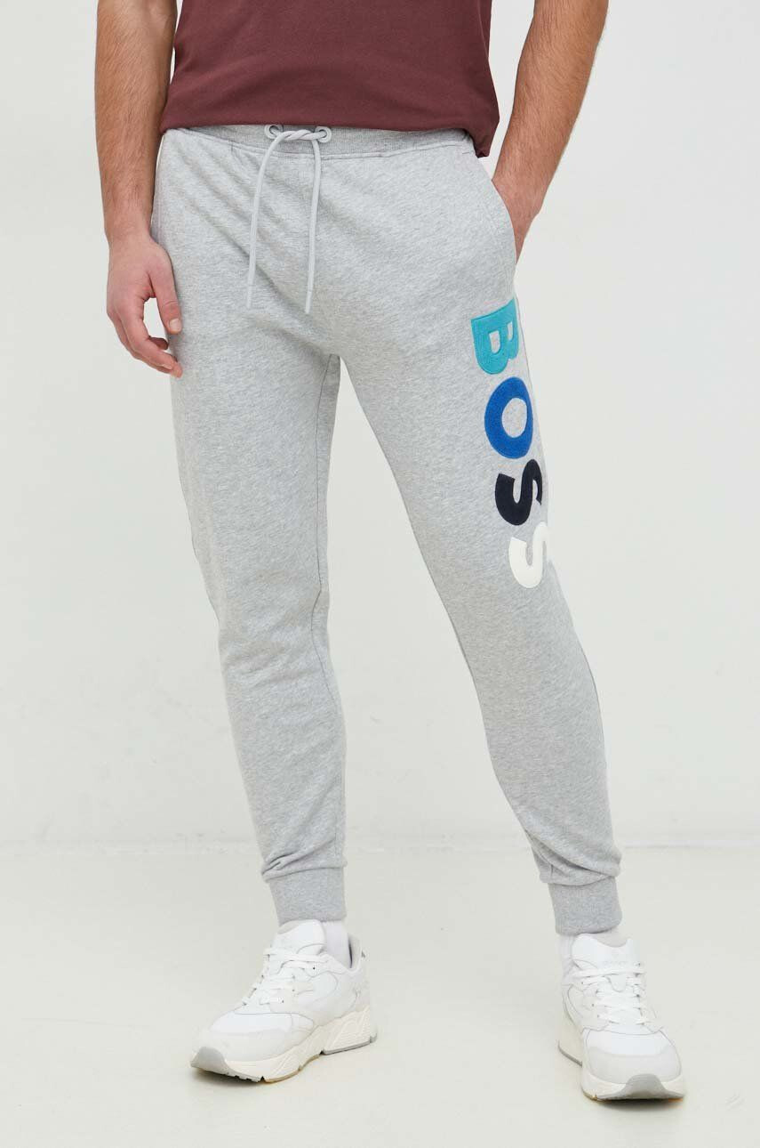 Boss pantaloni de trening din bumbac CASUAL - Pled.ro