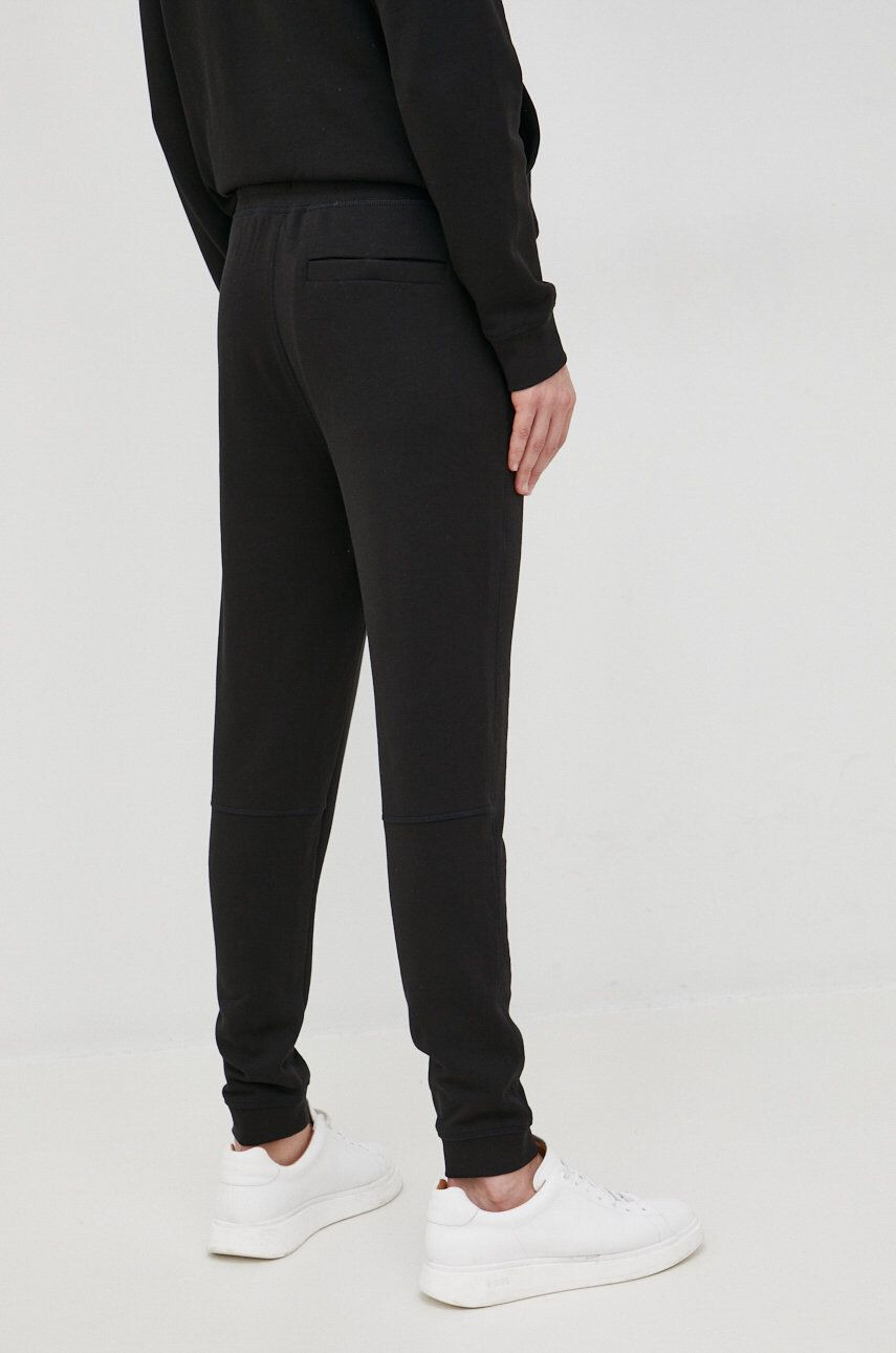 Boss Orange BOSS pantaloni de trening din bumbac Boss Casual barbati culoarea negru neted - Pled.ro