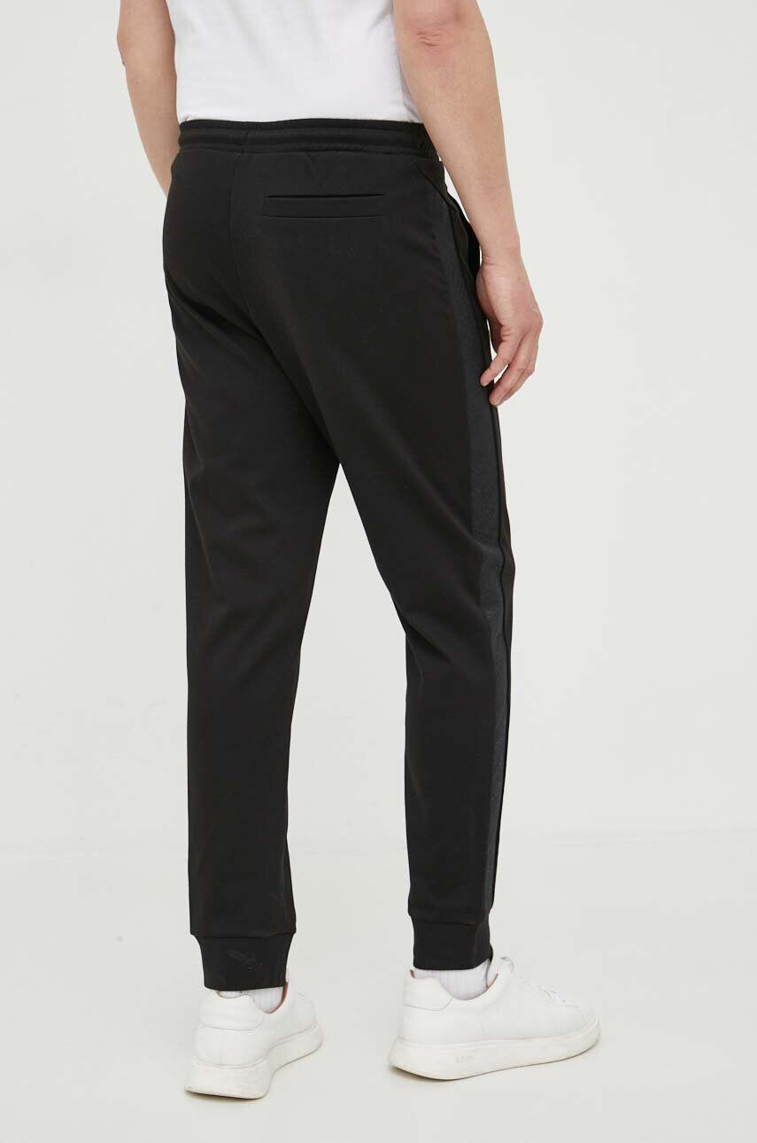 Boss Green BOSS pantaloni de trening culoarea negru cu imprimeu - Pled.ro