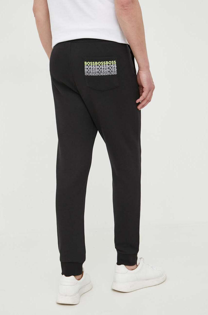 Boss Green BOSS pantaloni de trening culoarea negru neted - Pled.ro