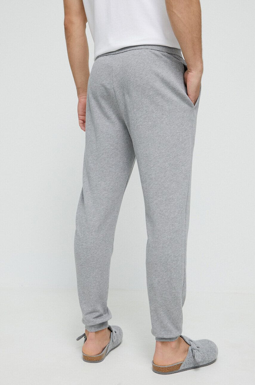 Boss pantaloni lounge din bumbac culoarea gri cu imprimeu - Pled.ro