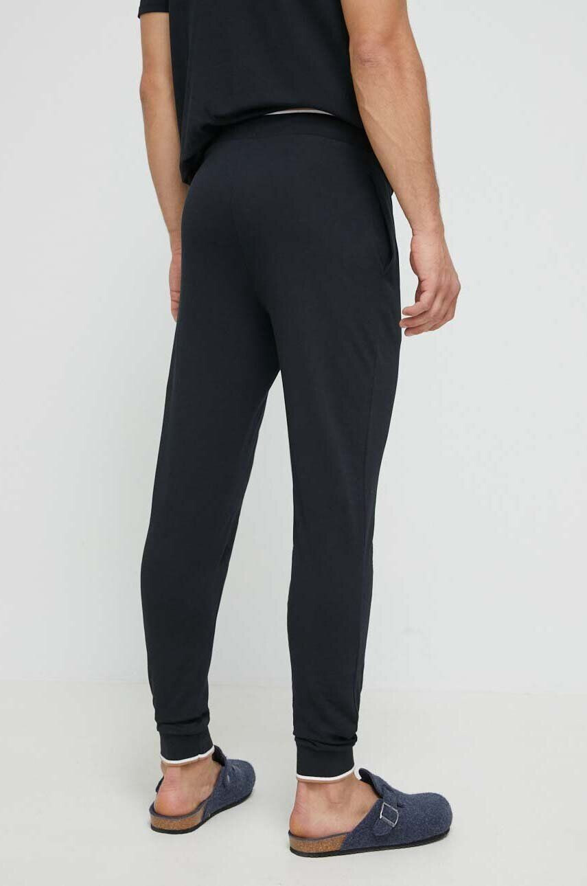 Boss pantaloni lounge din bumbac culoarea negru neted - Pled.ro