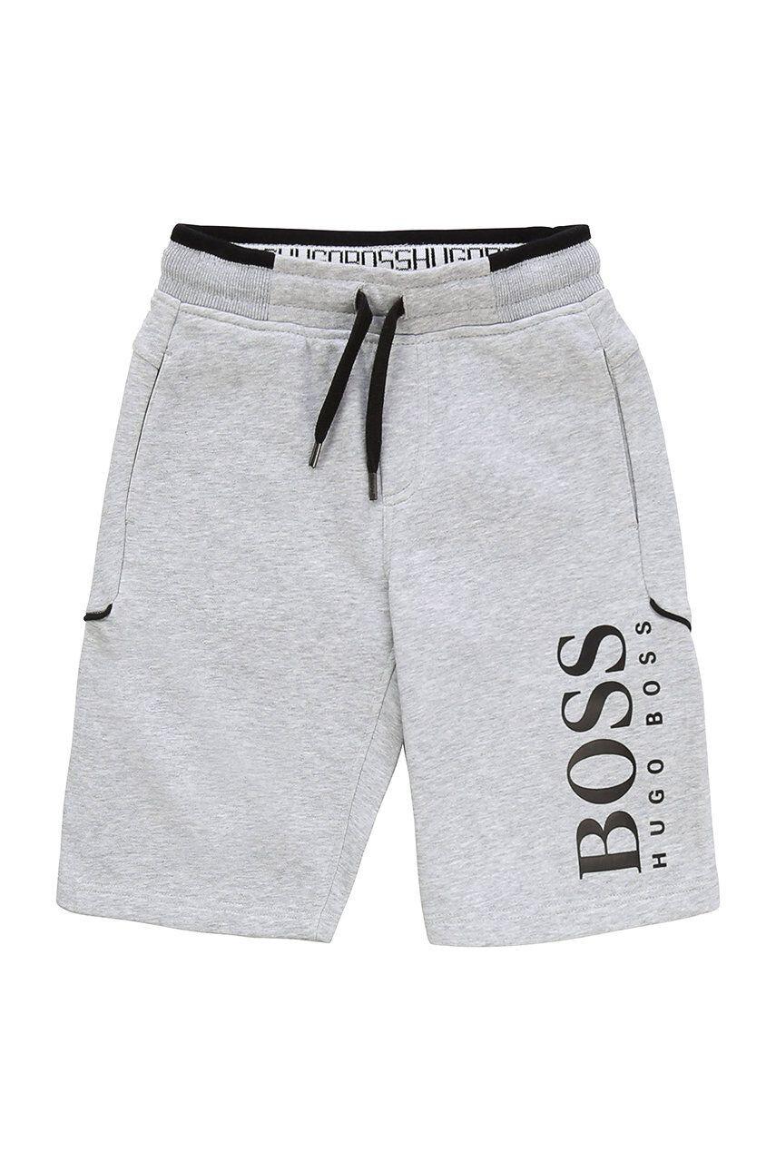 Boss pantaloni scurti copii culoarea albastru marin talie reglabila - Pled.ro