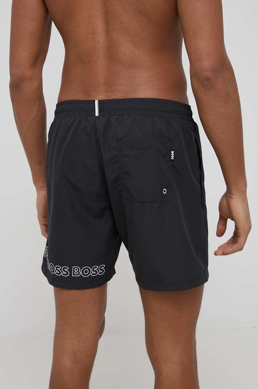 Boss pantaloni scurti de baie culoarea negru - Pled.ro