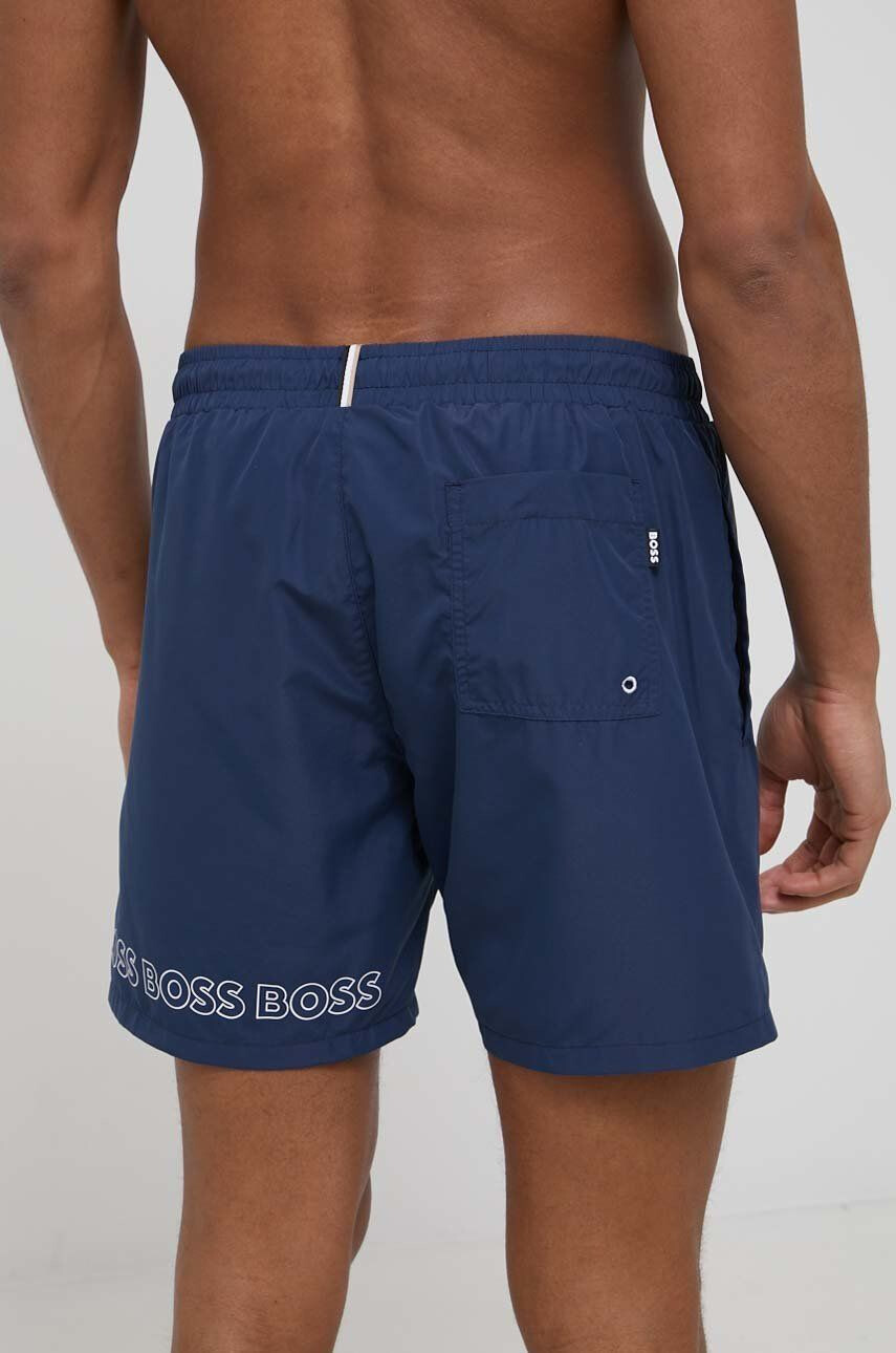 Boss pantaloni scurti de baie culoarea albastru marin - Pled.ro