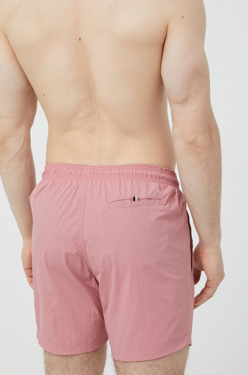 Boss pantaloni scurti de baie culoarea roz - Pled.ro