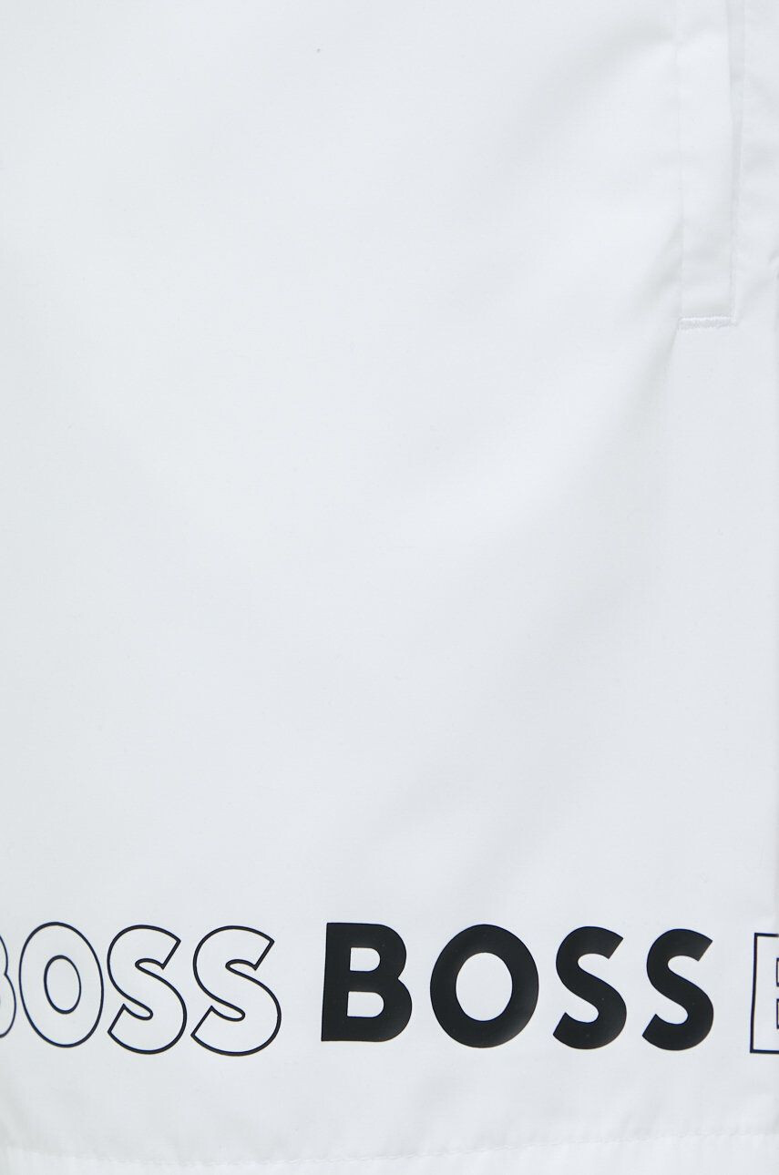 Boss pantaloni scurti de baie culoarea alb - Pled.ro