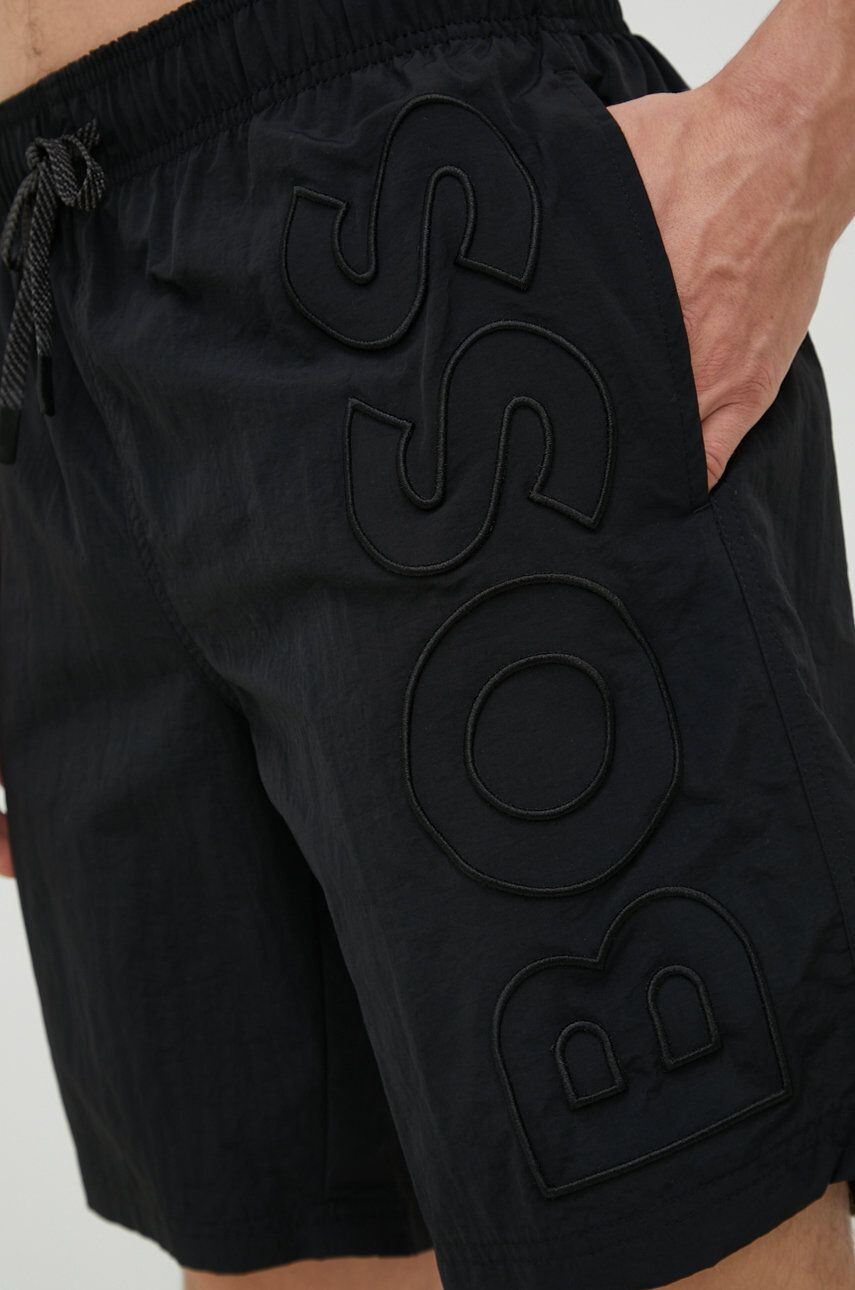 Boss pantaloni scurti de baie culoarea negru - Pled.ro