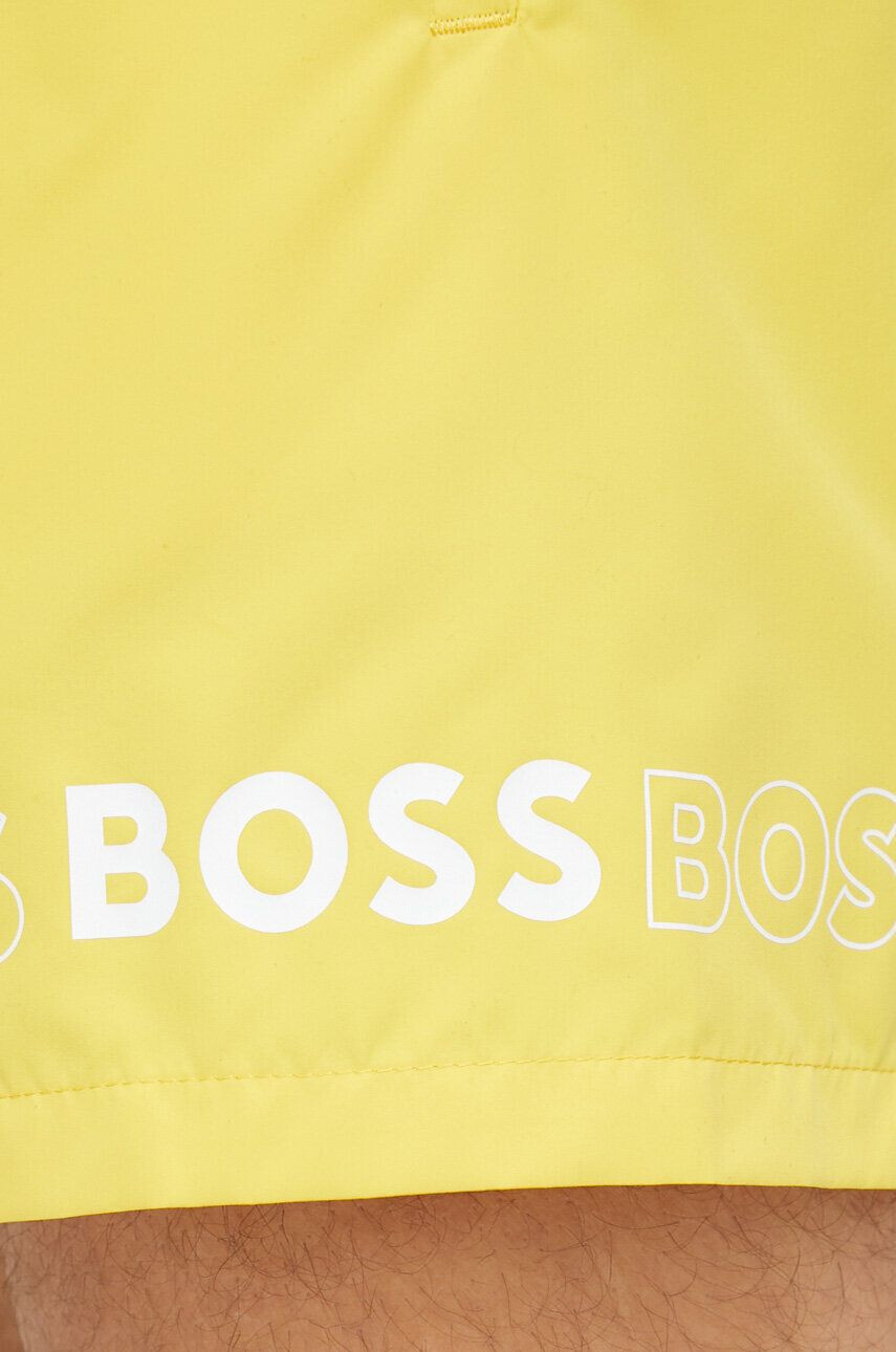 Boss pantaloni scurti de baie culoarea galben - Pled.ro