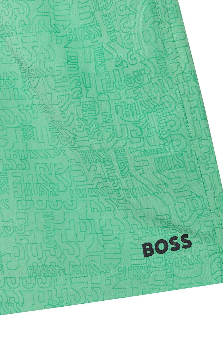 Boss pantaloni scurti de baie copii culoarea verde - Pled.ro