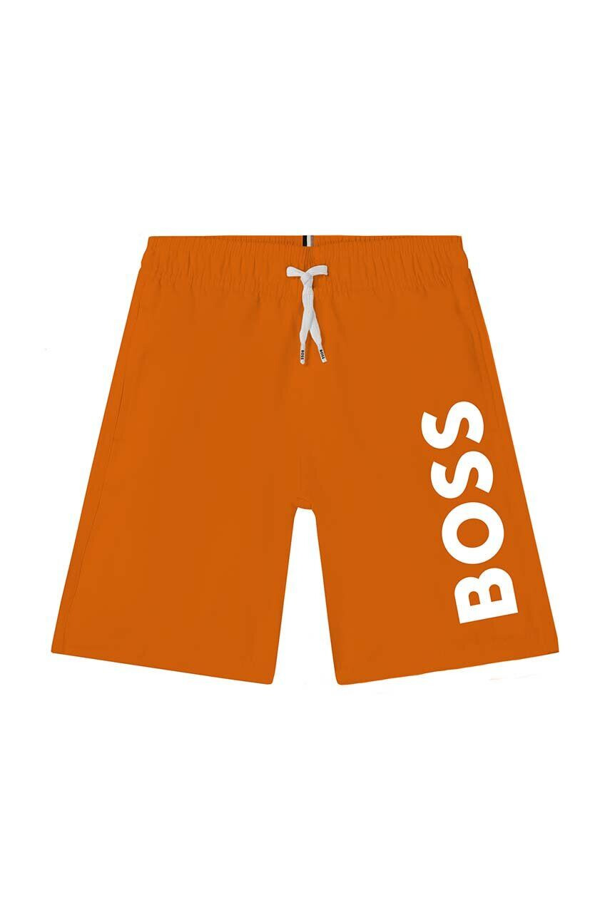 Boss pantaloni scurti de baie copii culoarea portocaliu - Pled.ro