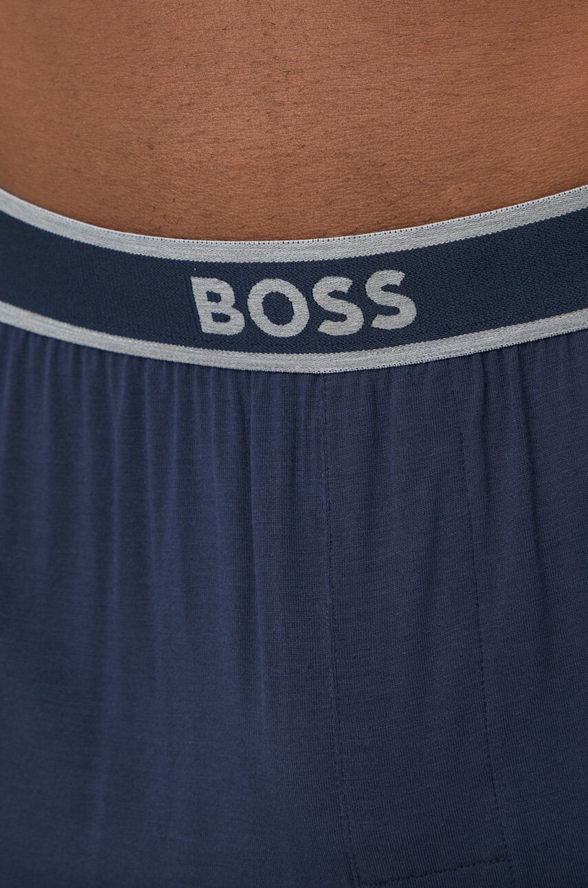 Boss pantaloni scurti de pijama barbati culoarea albastru marin - Pled.ro