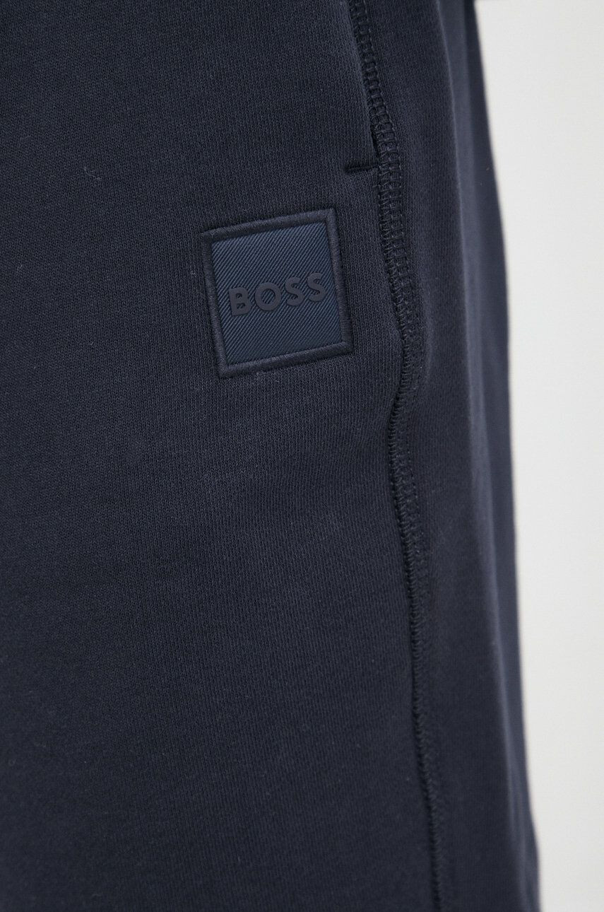 Boss Orange BOSS pantaloni scurti din bumbac Boss Casual barbati culoarea albastru marin - Pled.ro