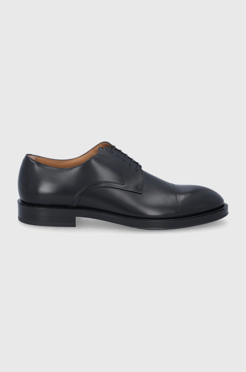 Boss pantofi de piele Honord bărbați culoarea negru 50463566 - Pled.ro