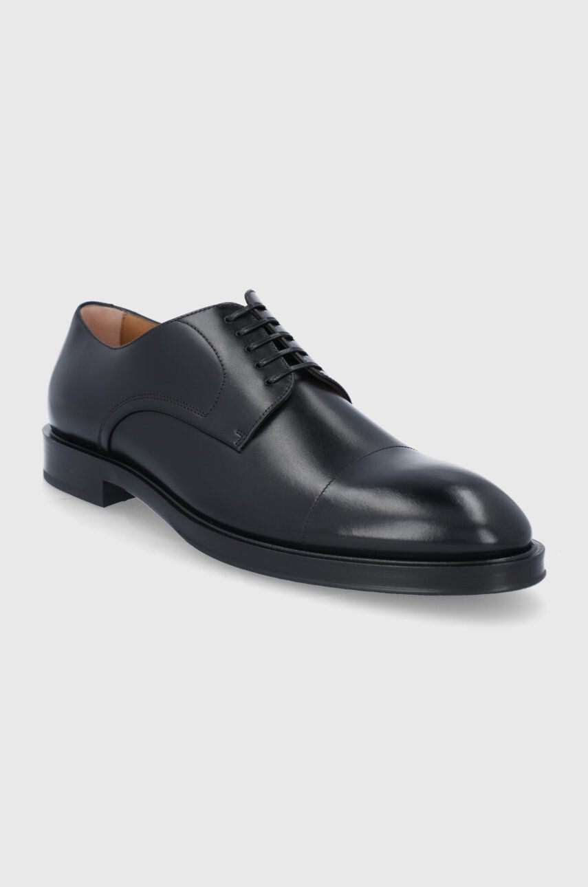 Boss pantofi de piele Honord bărbați culoarea negru 50463566 - Pled.ro