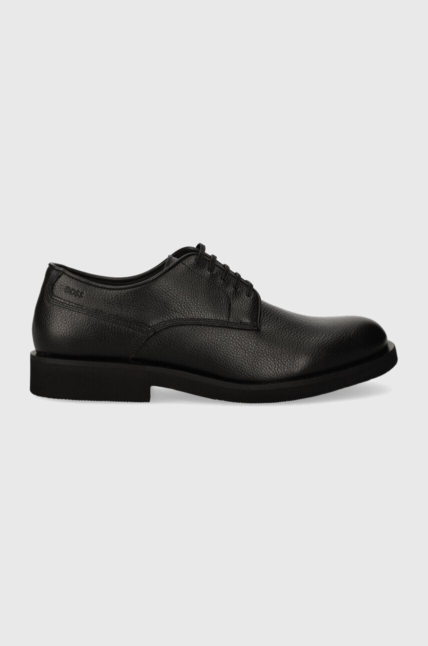 Boss pantofi de piele Baird barbati culoarea negru 50503445 - Pled.ro