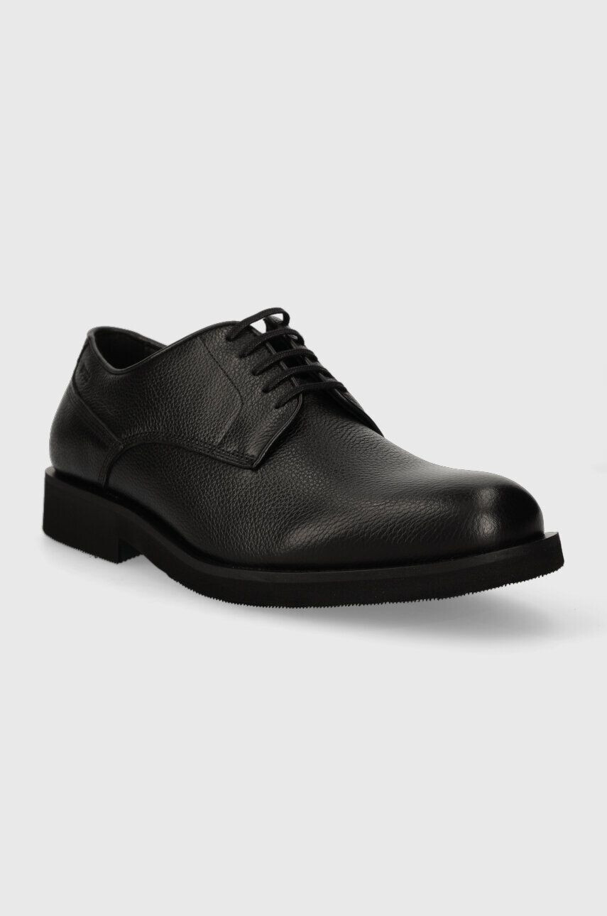 Boss pantofi de piele Baird barbati culoarea negru 50503445 - Pled.ro