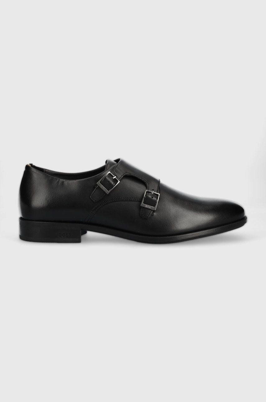 Boss pantofi de piele Colby barbati culoarea negru 50487109 - Pled.ro