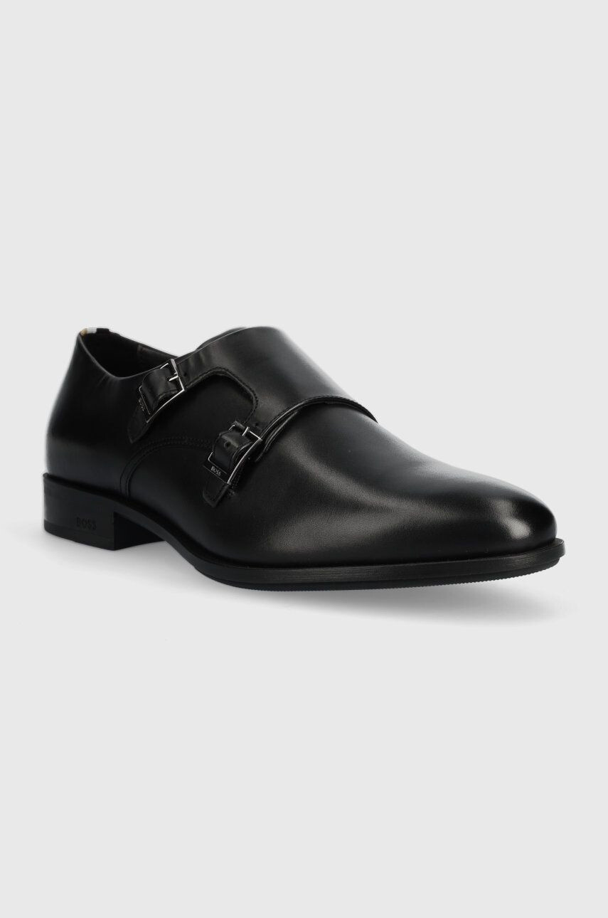 Boss pantofi de piele Colby barbati culoarea negru 50487109 - Pled.ro