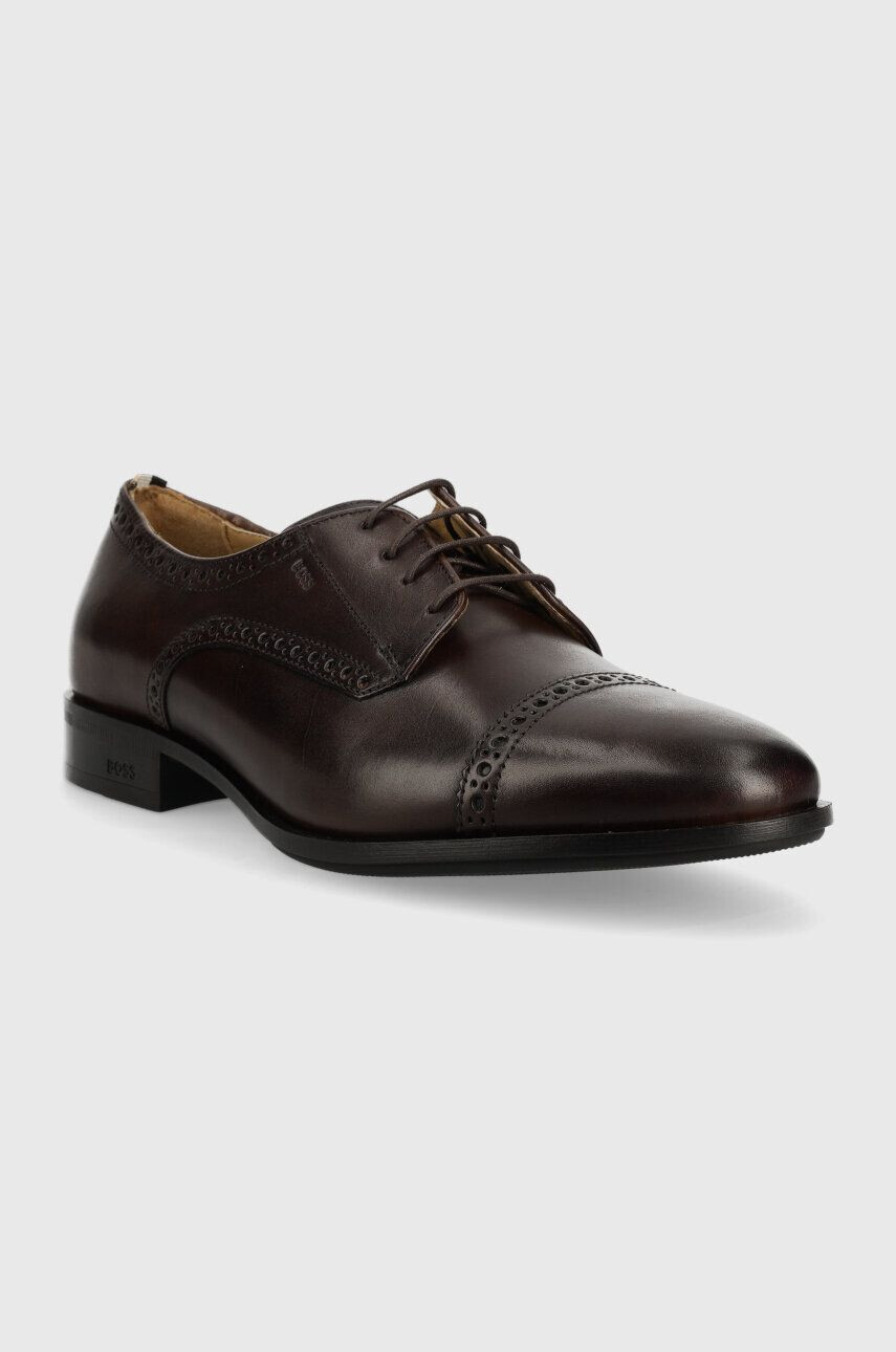 Boss pantofi de piele Colby barbati culoarea maro 50498466 - Pled.ro