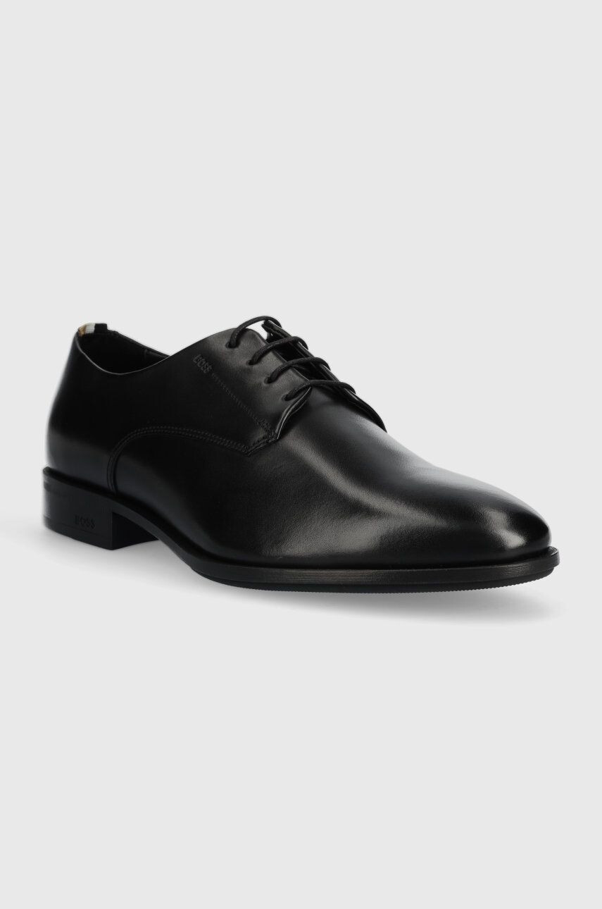 Boss pantofi de piele Colby barbati culoarea negru 50487108 - Pled.ro