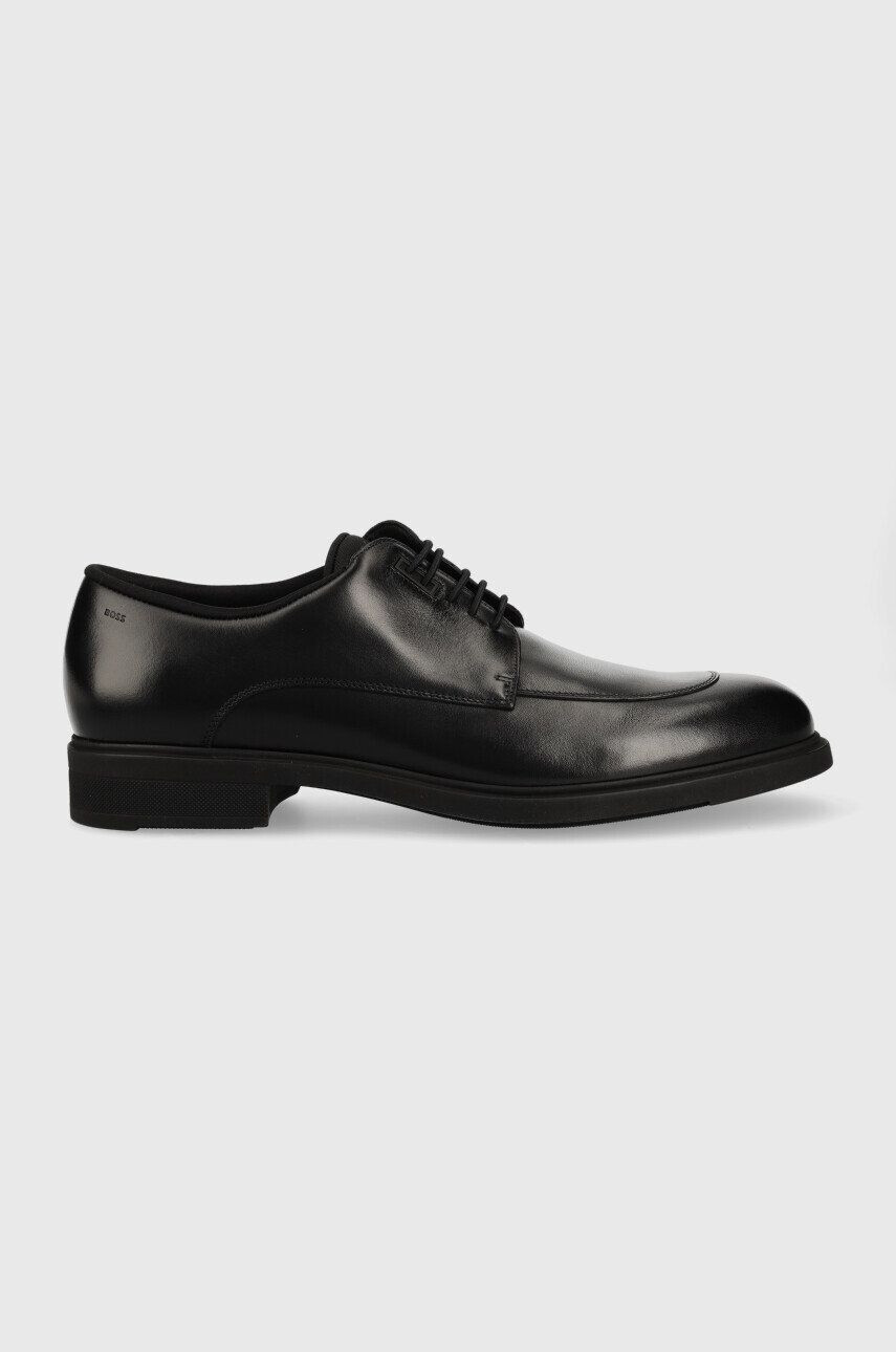 Boss pantofi de piele Firstclass barbati culoarea negru 50483939 - Pled.ro