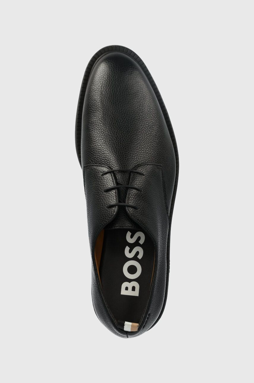 Boss pantofi de piele Larry barbati culoarea negru 50487685 - Pled.ro