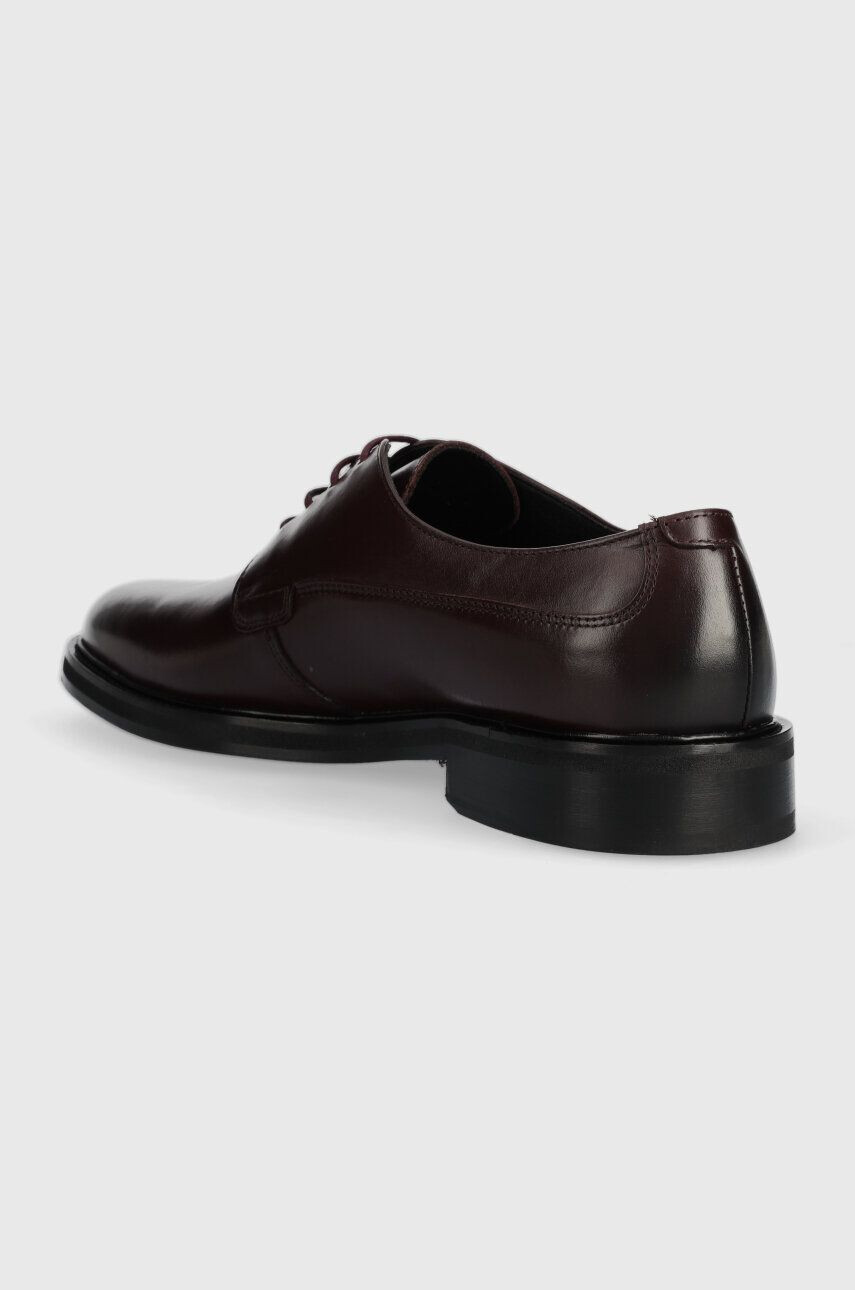 Boss pantofi de piele Larry-L barbati culoarea bordo 50497778 - Pled.ro