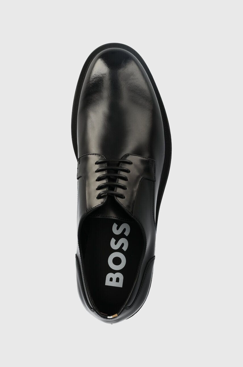 Boss pantofi de piele Saul barbati culoarea negru 50496010 - Pled.ro