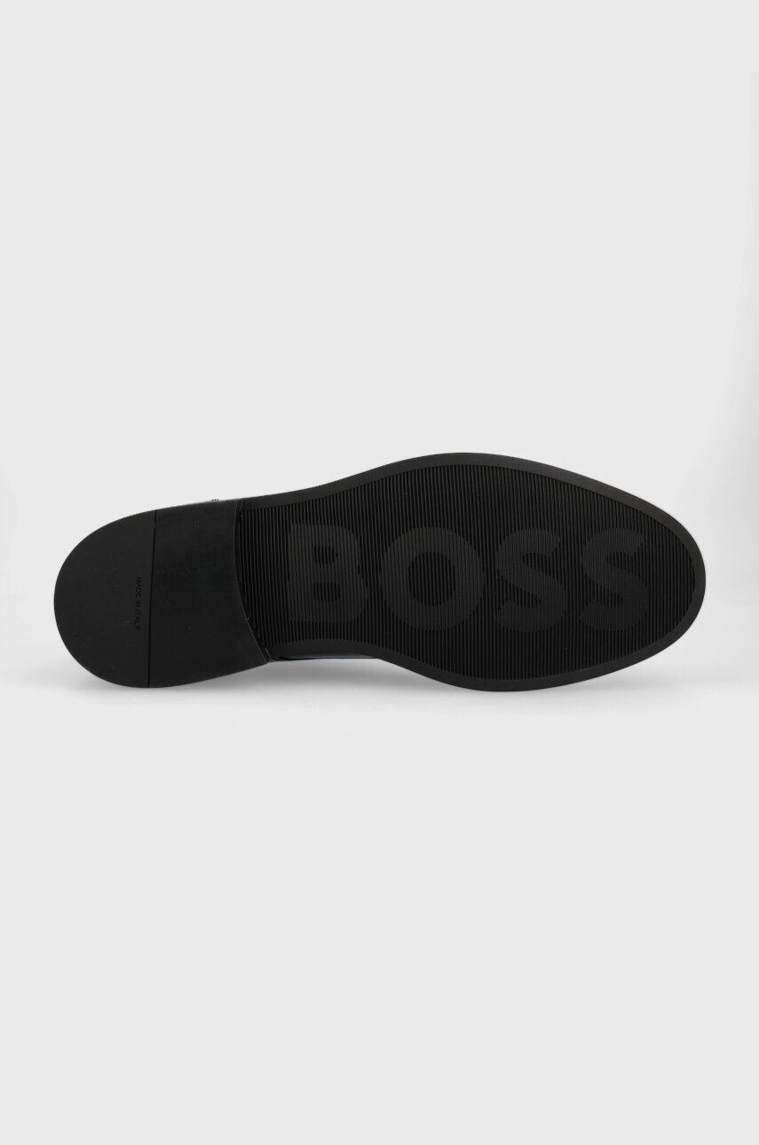 Boss pantofi de piele Saul barbati culoarea negru 50496010 - Pled.ro