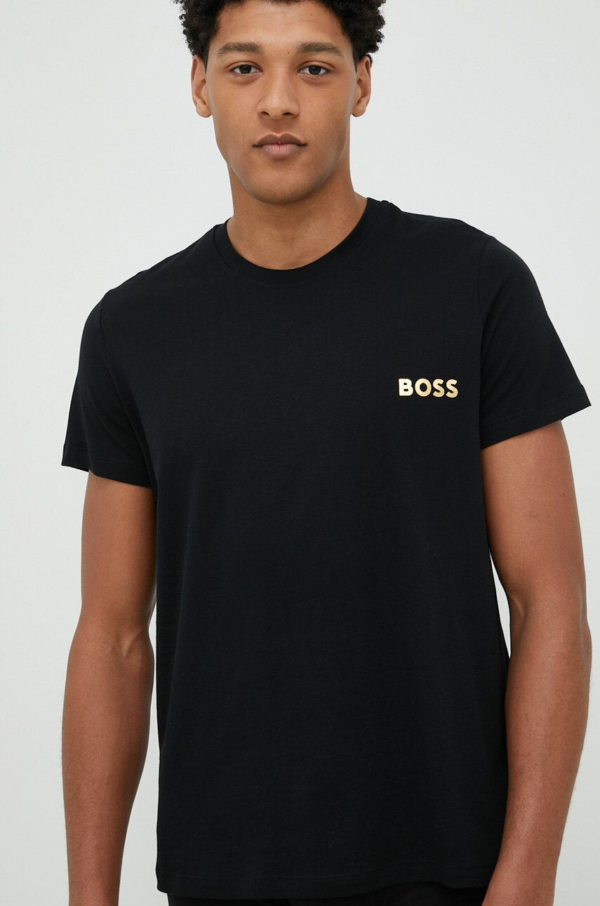 Boss pijama barbati culoarea albastru marin modelator - Pled.ro