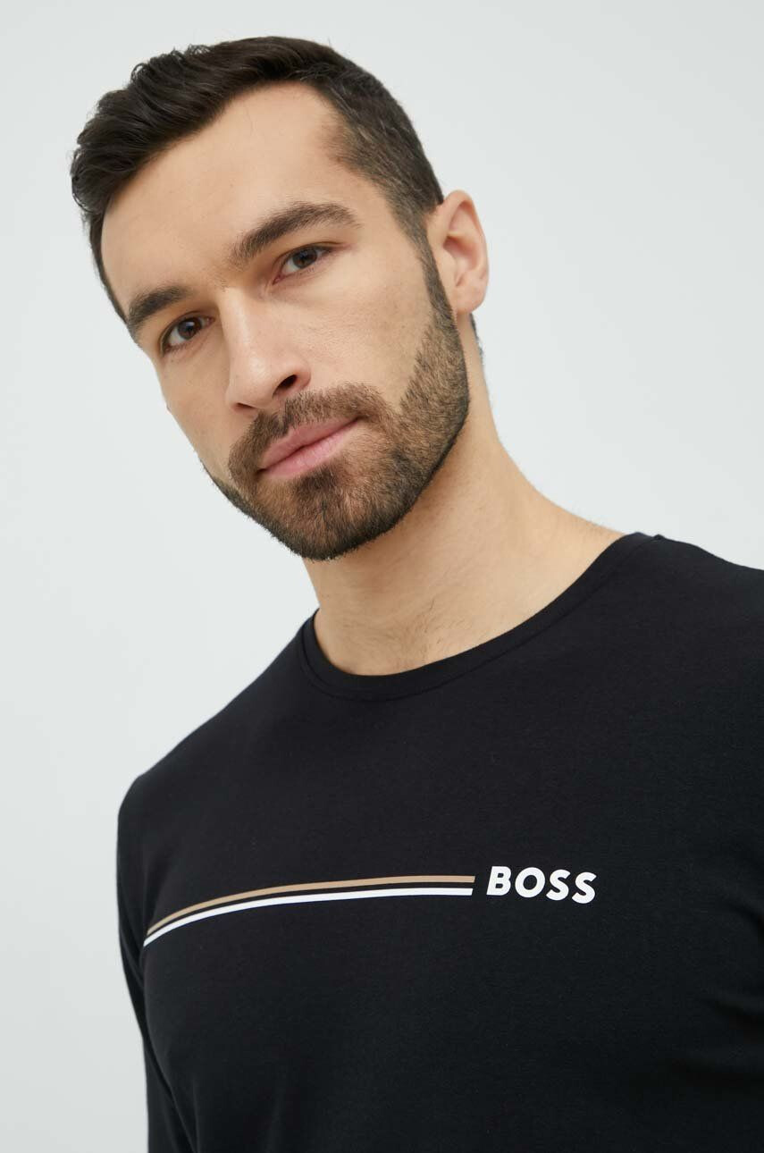 Boss pijama barbati culoarea negru modelator - Pled.ro