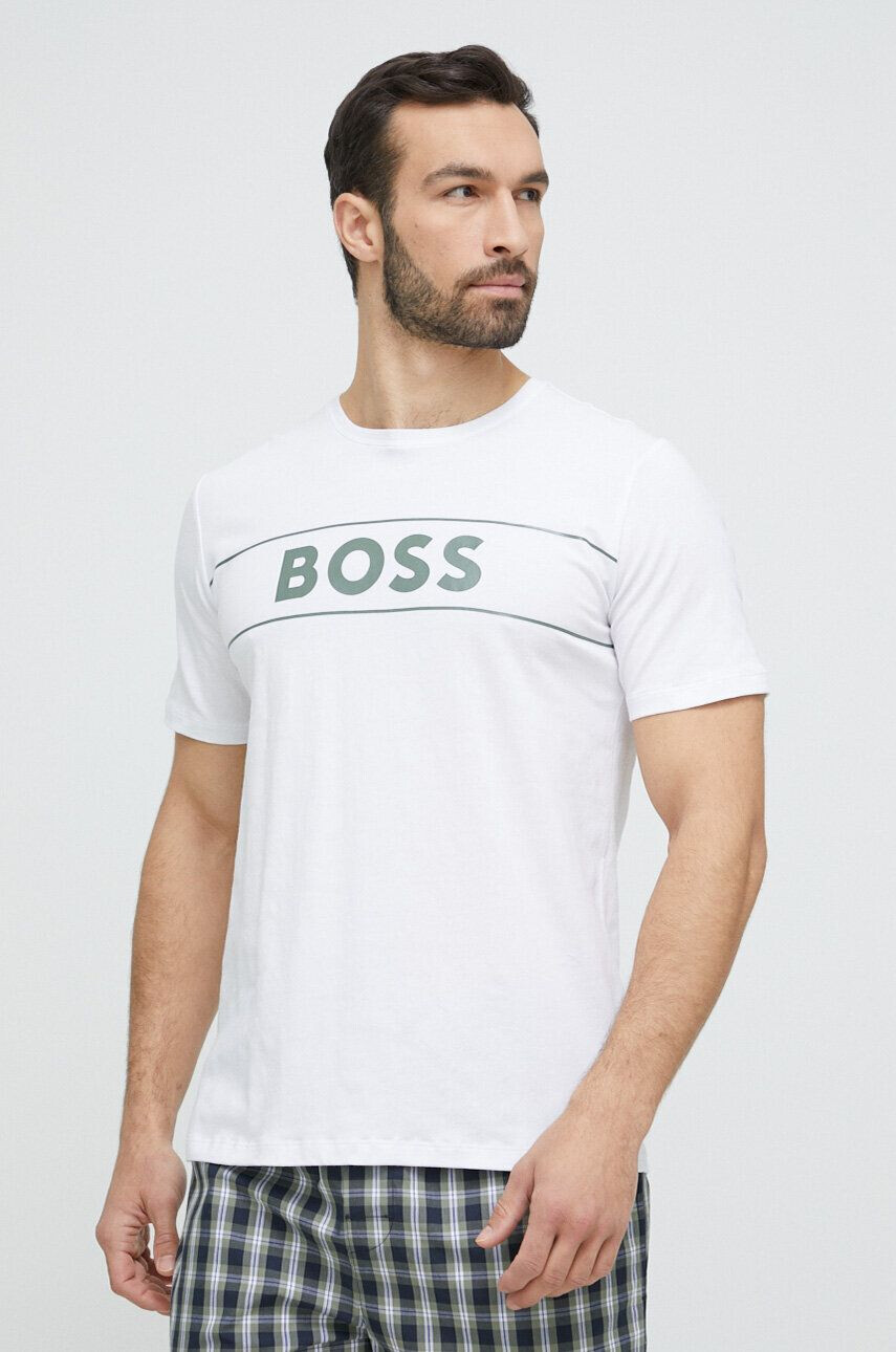 Boss pijama barbati culoarea verde modelator - Pled.ro