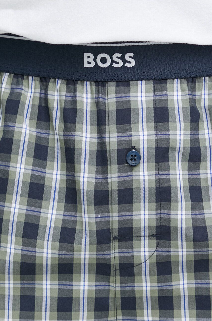 Boss pijama barbati culoarea verde modelator - Pled.ro