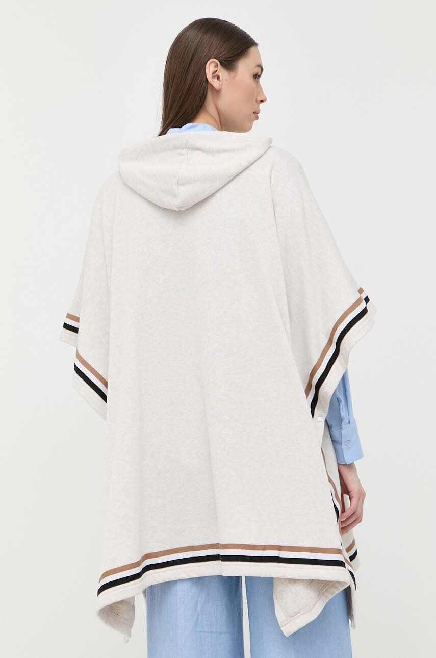 Boss poncho culoarea bej - Pled.ro