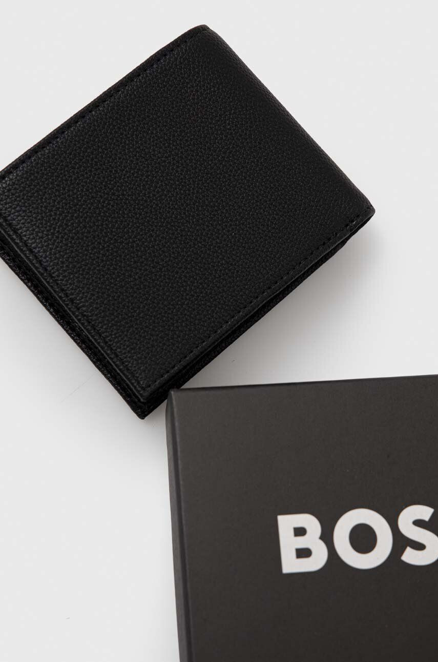 Boss portofel barbati culoarea negru - Pled.ro